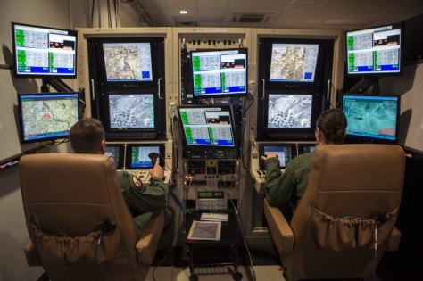 Predator Drone operators in the US Air Force. 